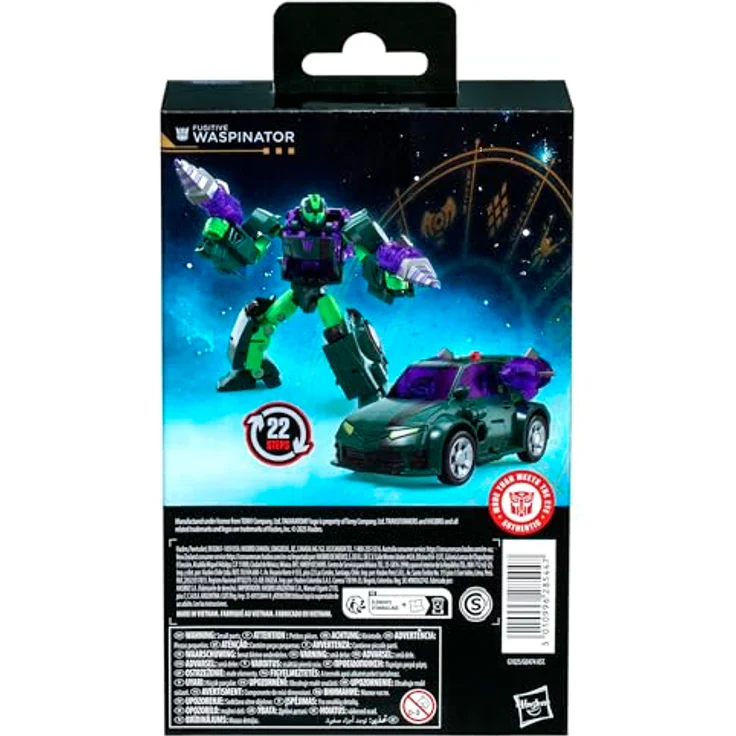 Transformers Age of The Primes Fugitive Waspinator, 14 cm Deluxe-Klasse Action-Figur, verwandelbar in Sportwagen, mit 2 Blastern und beweglichen Teilen – Bild 5