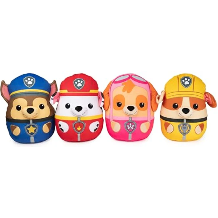 GUND PAW Patrol Trend Squishy Chase, 30 cm - hochwertiges Plüschtier und Kuschelkissen in einem, Geschenk für Kinder ab 1 Jahr – Bild 5