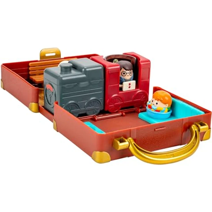NoBrand Squishalongs Harry Potter Spielset Hogwarts Express, tragbarer Koffer mit Einrast- und Drehfunktion, inkl. 3 Mini-Squishies und 3 Accessoires – Bild 5