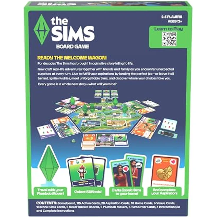 Goliath Die Sims - Brettspiel | Verwalten Sie Bedürfnisse & Erfüllen Sie Bestrebungen, für 2-5 Spieler, ab 12 Jahren – Bild 5