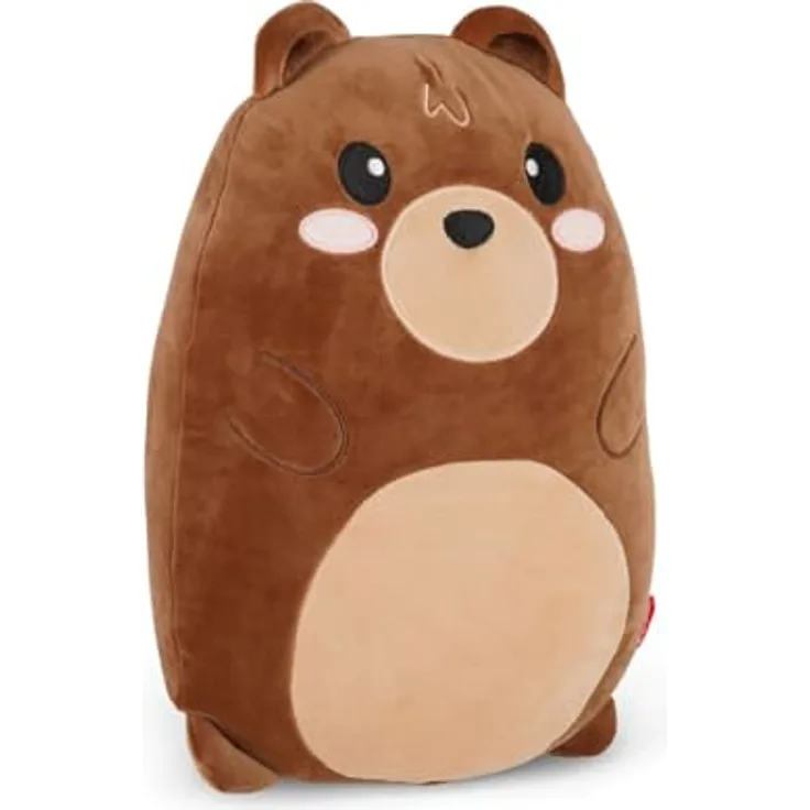 Legami Super Soft! Pillow - Teddy Bear, kuschelweicher Plüsch, braun, maschinenwaschbar bis 30°C