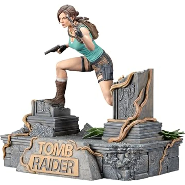 Dark Horse Deluxe Tomb Raider: Lara Croft PVC Statue, 23,4 cm hoch, mit austauschbaren Armen (Pistole und Kletteraxt) – Bild 3