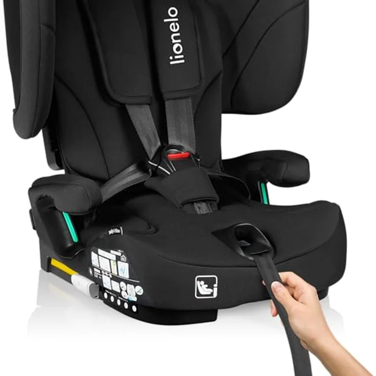lionelo Autokindersitz NELLY I-SIZE, klappbar, verstellbare Kopfstütze, 4 Neigungspositionen, reduziertes Einsatzsystem, ab Geburt bis 36 Monate – Bild 7