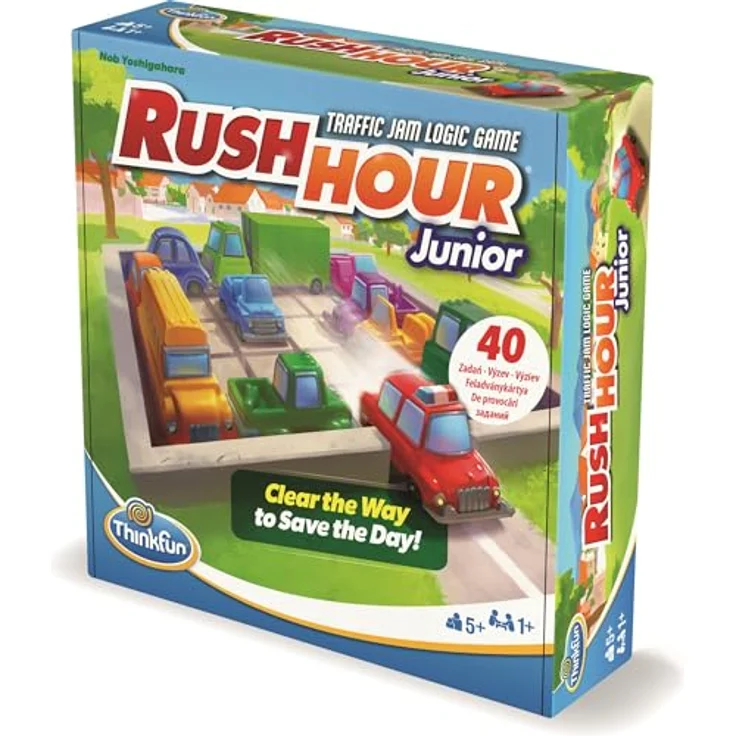 RAVENSBURGER Rush Hour Junior, Denkspiel zur Förderung von Kreativität und Koordination, ab 5 Jahren, 40 Aufgabenkarten, 1+ Spieler – Bild 3