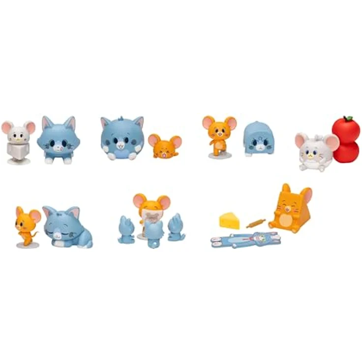 Beast Kingdom Tom & Jerry Gokko Series Figures, Surprise Blind Box Set mit 6 Figuren, Höhe 4-8 cm – Bild 1