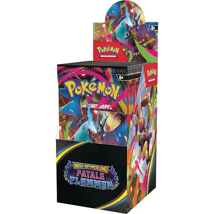 Pokémon Pokémon-Sammelkartenspiel: Boosterpack-Display Mega-Entwicklung – Fatale Flammen, 18 Boosterpacks mit verschiedenen Karten – Bild 2
