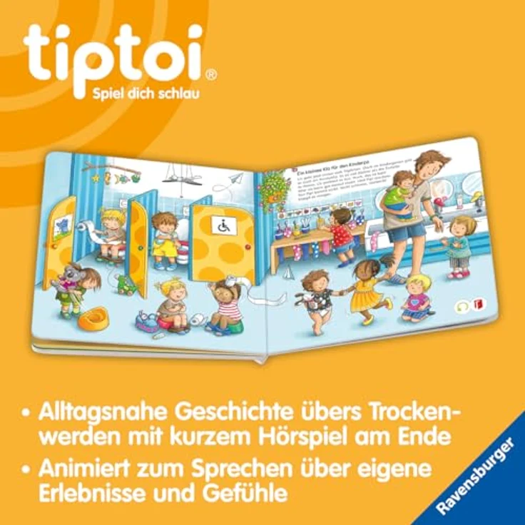Ravensburger tiptoi® Abenteuer Großwerden - Liv geht aufs Töpfchen, Lernbuch mit Sound für Kleinkinder von 24 Monaten bis 4 Jahren – Bild 5