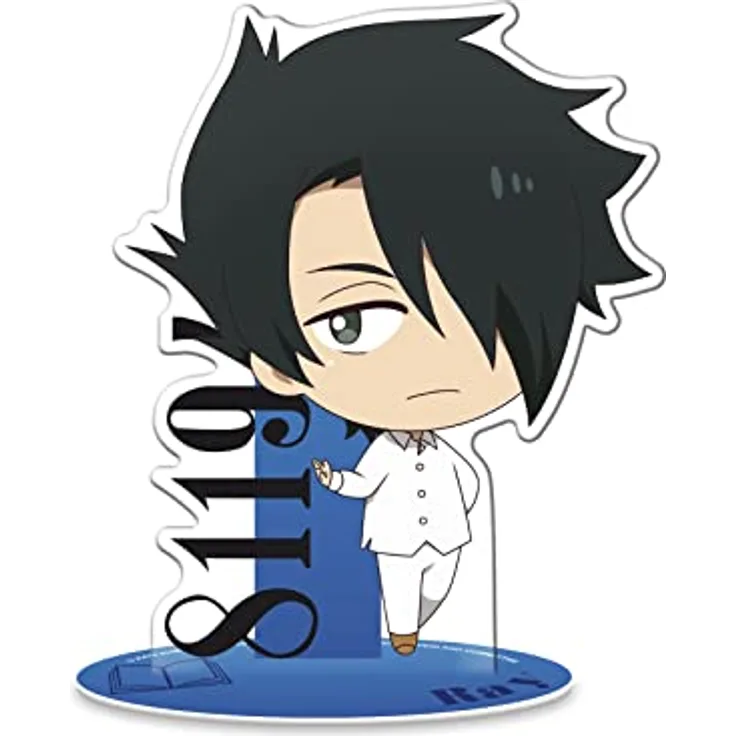 ABYSTYLE The Promised Neverland Ray Chibi Acryl® Stehfigur, 10,2 cm hoch, offiziell lizenziert, hochwertiges Acryl, inkl. Acrylsockel