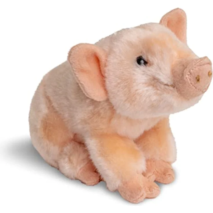 Uni-Toys - Ferkel, sitzend - 20 cm (Länge) - Plüsch-Schweinchen, Schwein - Plüschtier, Kuscheltier – Bild 2