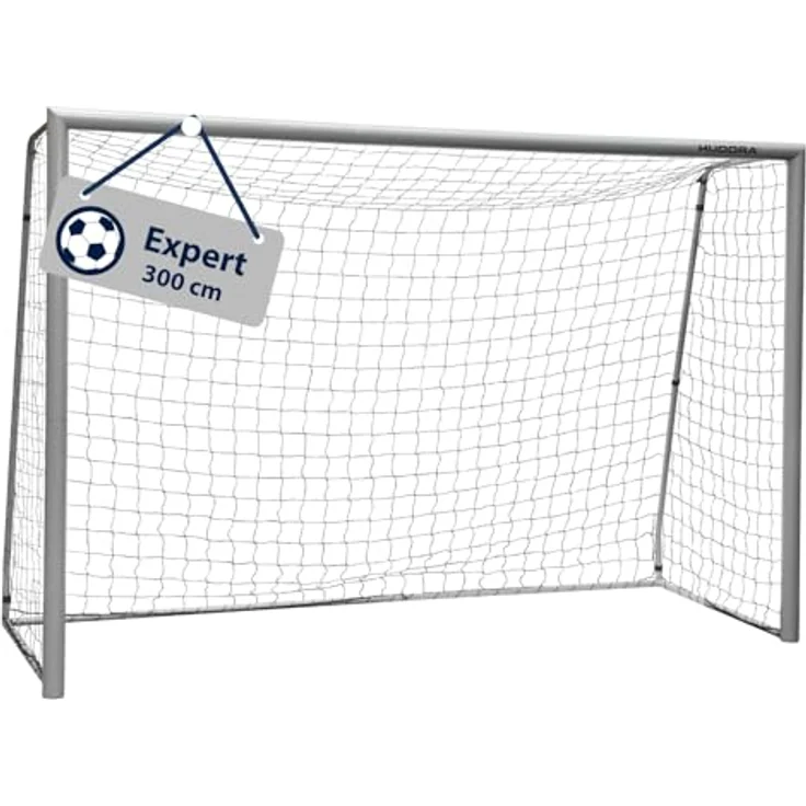 HUDORA Kinder, Jugendliche & Erwachsene Fußball-Tor Expert 300 Garten Fußballtor grau – Bild 2