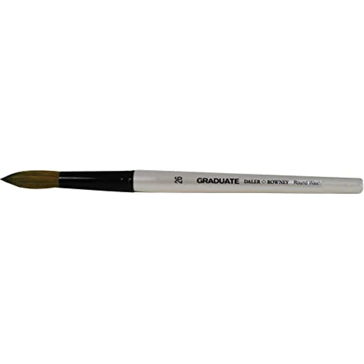 Daler Rowney Graduate Pony-Pinsel, DK TP SYN RND WSH 26, runder Pinsel für kreative Maltechniken – Bild 1