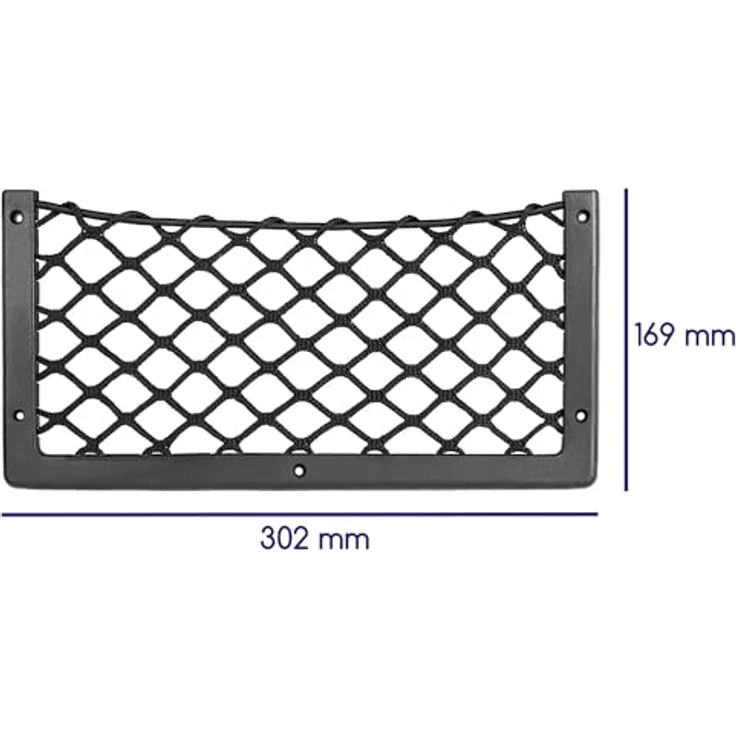 alca Rücksitzorganizer 30 x 17 cm, schraubbar und klebbar, stabiler Kunststoffrahmen, ideal für Karten und Snacks – Bild 3
