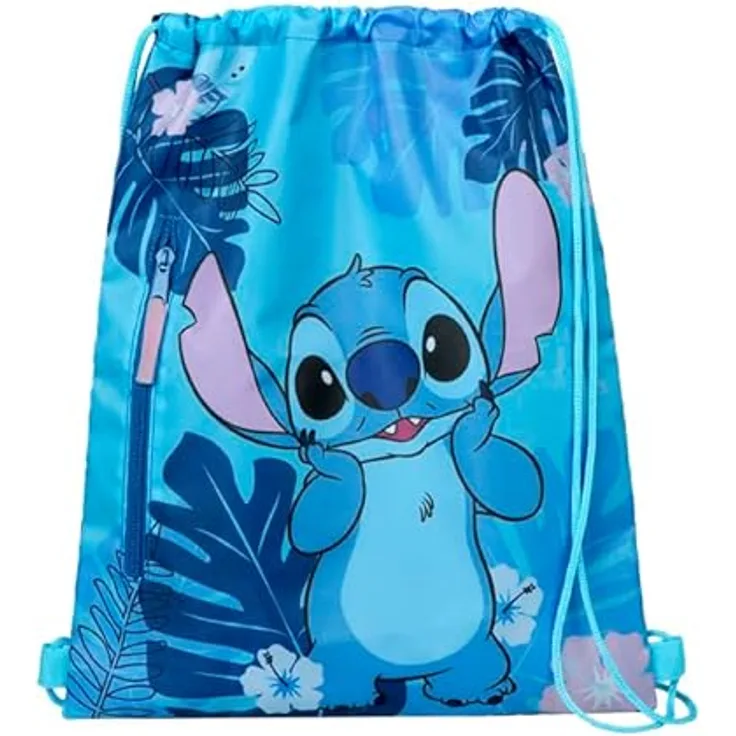 UNDERCOVER Turnbeutel Disney Stitch, Sportbeutel mit Längenschnur - nicht für Kinder unter 3 Jahren geeignet