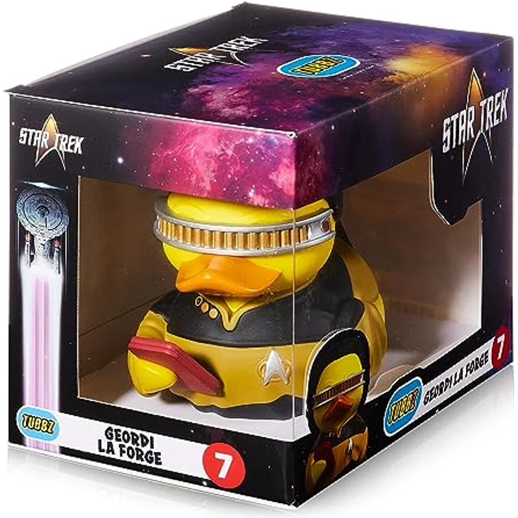 TUBBZ Box-Ausgabe Geordi La Forge, Sammler-Vinyl-Gummiente Figur, 9 cm groß, offizielles Star Trek Merchandise – Bild 2