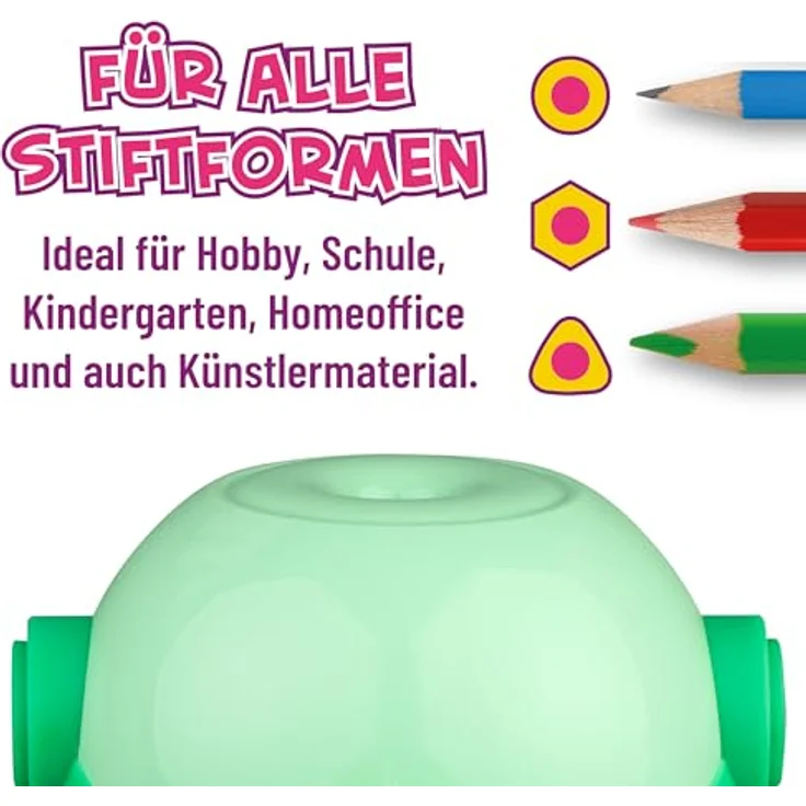 Jolly elektrischer Anspitzer ALEX, weiß, kompakte Bauweise und einfache Handhabung – Bild 7