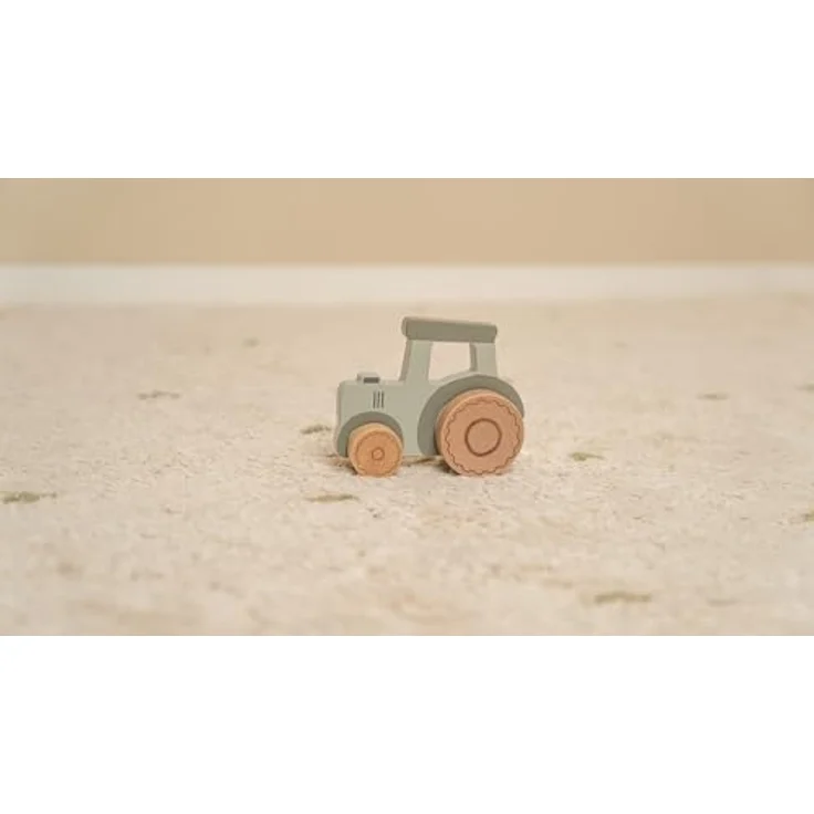Little Dutch 7134 FSC Holz Traktor grün - Little Farm, Holz Traktor auch als Deko geeignet – Bild 3