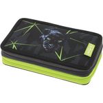 Herlitz Schulmäppchen Zweikammer ausklappbar 23tlg. | Zubehörorganizer, Blitzschloss | Jugendlich, Wild Life, multicoloured