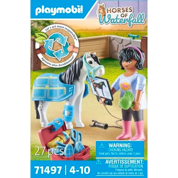 Playmobil® Konstruktions-Spielset Pferde-Therapeutin (71497), Horses of Waterfall, (27 St), Made in Europe – Bild 5