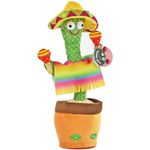 Kögler Kuscheltier tanzender Kaktus Sombrero & Rasseln Sound & Laberfunktion 32cm, lustiger Kaktus mit Musik und Sprachaufzeichnung, grün - Preisvergleich