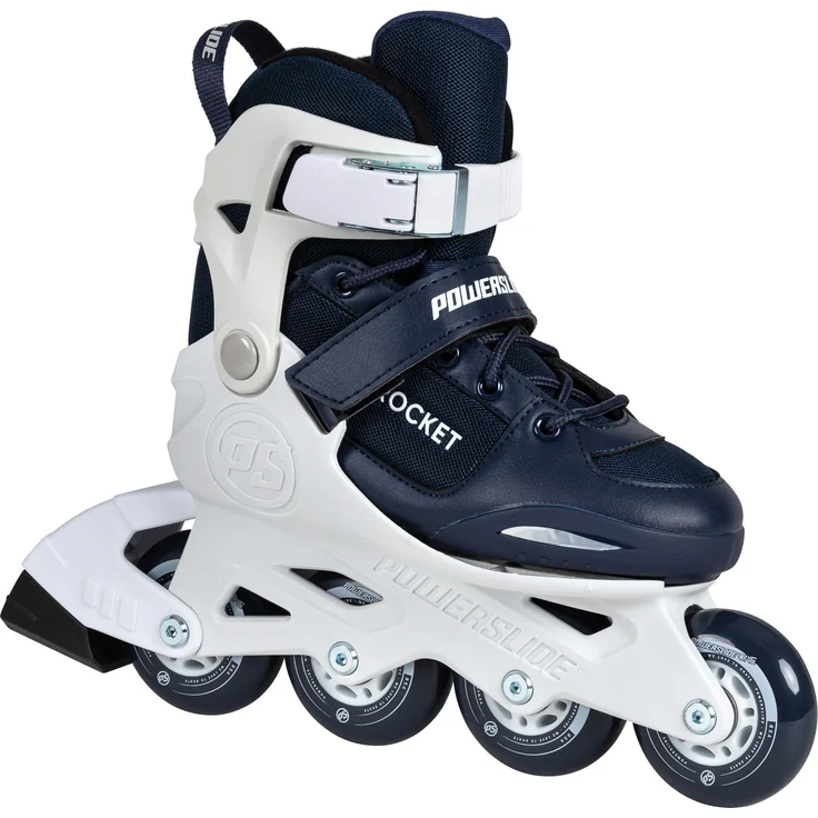 Powerslide Inlineskates Powerslide Rocket Blue, größenverstellbar mit glasfaserverstärkter Kunststoffschale und ABEC 7 Kugellager – Bild 1