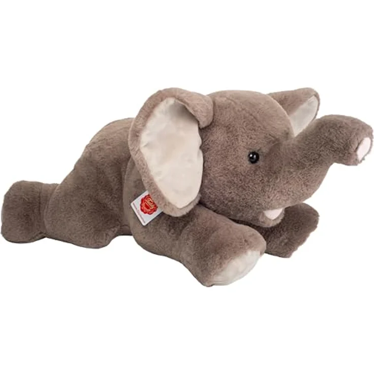 Hermann Teddy Elefant liegend 55 cm, Kuscheltier, Plüschtier in Premium-Qualität - naturgetreu gestaltet, geprüfte Sicherheit, waschbar bei 30 Grad – Bild 1