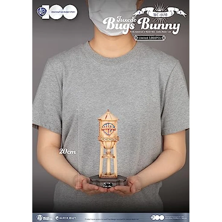 Beast Kingdom Toys Looney Tunes 100th Anniversary Master Craft Statue Tuxedo Bugs Bunny, 46 cm aus hochwertigem Polystone, limitierte Auflage – Bild 6