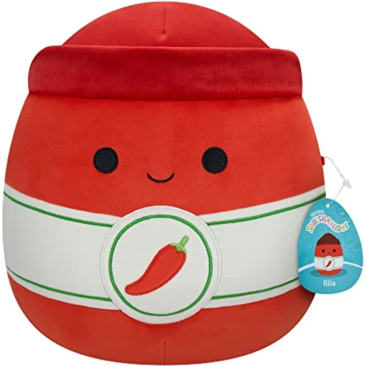 Squishmallows SQCR04132 - Illian die Sriracha 30 cm, offizielles Kelly Toys Plüsch, superweiches Kuscheltier