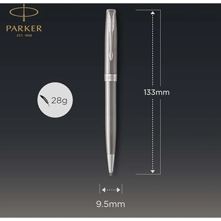 Parker Pen Sonnet, eleganter Schreibstift im zeitlosen Silberdesign – Bild 3