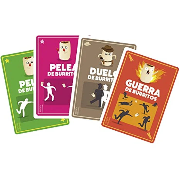 Exploding Kittens THROW THROW BURRITO, Gesellschaftsspiel in spanischer Sprache mit Bettüberwurf Burrito – Bild 5