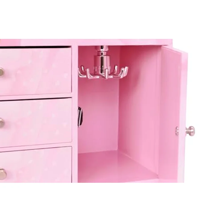 Trousselier Spieluhr Schmuckkommode mit Musik, Ballerina und drei Schubladen, rosa – Bild 4