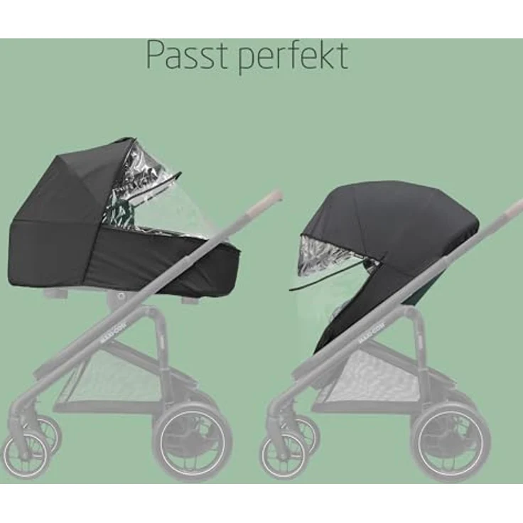 Maxi-Cosi Leona Ultra-Compact Regenschutz Transparent – Bild 5