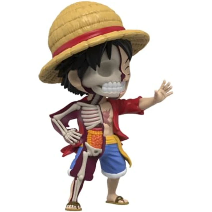 Mighty Jaxx XXRAY One Piece: Luffy, 15,4 cm große Vinyl-Sammelfigur mit halb zerlegtem Kunststil und NFC-Token – Bild 4