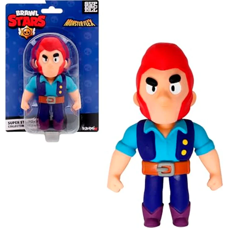 Bizak Monsterflex Brawl Stars Sammlerfigur, ausziehbar und elastisch, 13 cm, 10 verschiedene Figuren zum Sammeln, für Erwachsene und Kinder ab 8 Jahren – Bild 1