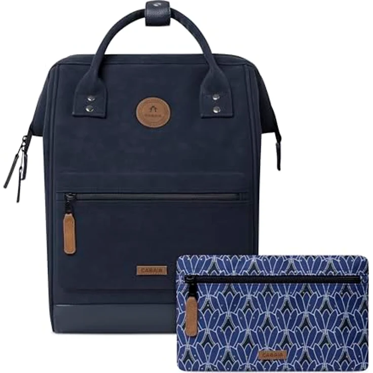Cabaia Adventurer Nubuck Medium Kinderrucksack, 38 cm, blau, 100% Polyester, optimal für den Kindergarten – Bild 1
