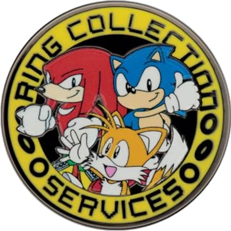 Fanattik Sonic The Hedgehog Pin-Abzeichen, limitiert auf 9.995 Stück, mit Sonic, Tails und Knuckles, offiziell lizenziert – Bild 2