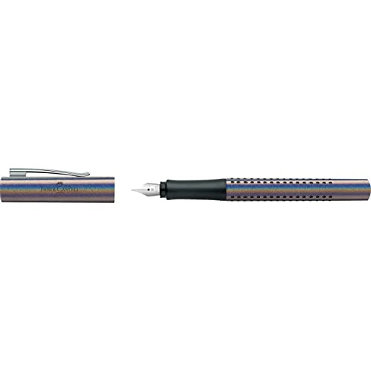 Faber-Castell 140842 - Füller Grip Edition Glam, Federbreite M, silver, 1 Stück – Bild 2
