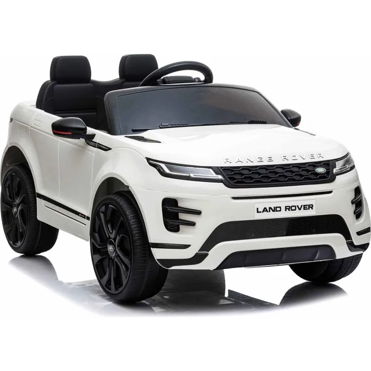 Land Rover Range Rover Evoque Kinder Elektroauto 12V mit Ledersitz, Bluetooth MP3, Weiß