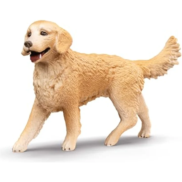 Schleich Hundehütte mit Golden Retrievern, rote Holz-Hundehütte mit Fenster und abnehmbarem Dach, 17 x 13 x 7,8 cm – Bild 6