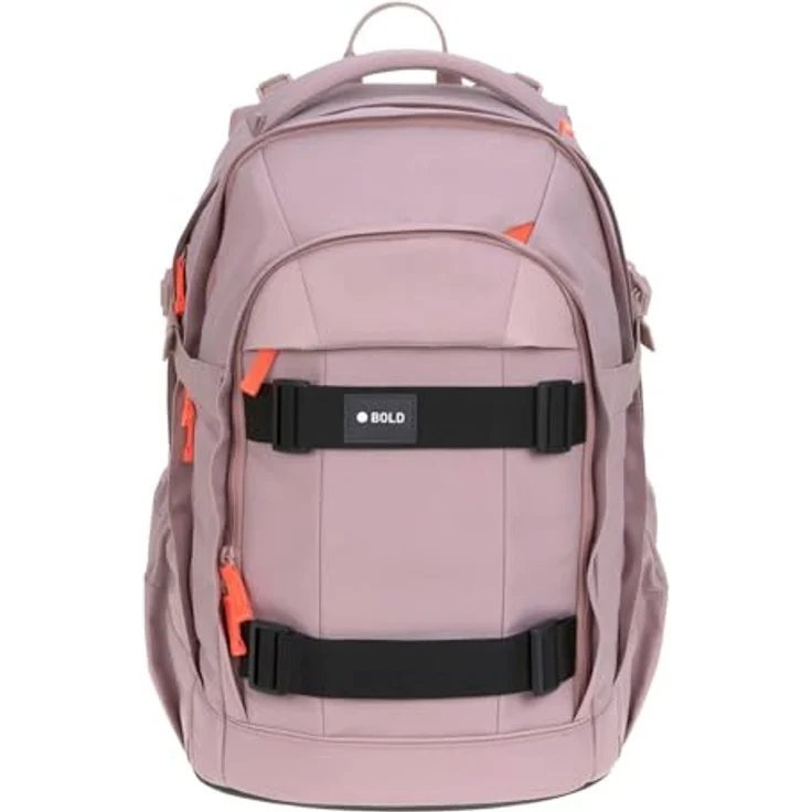 LÄSSIG Bold Origin School Backpack Mauve, Schulrucksack mit verstellbarem Rücken und viel Stauraum, 29 x 44 x 23 cm – Bild 1