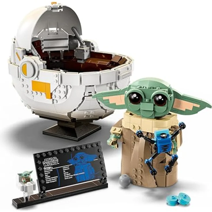 LEGO Star Wars 75403 Grogu in Seiner Repulsorwiege aus The Mandalorian - Minifigur zum Sammeln - Modell zum Bauen, Spielen und Ausstellen - Wohn-Deko - Geschenk für Jungen und Mädchen ab 10 Jahren – Bild 3