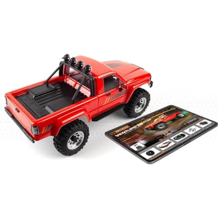 HPI Venture18 Flux 1985 Toyota Hilux SR5, RTR Crawler mit bürstenlosem Motor, 2-Gang-Getriebe und LED-Beleuchtung, rot – Bild 9