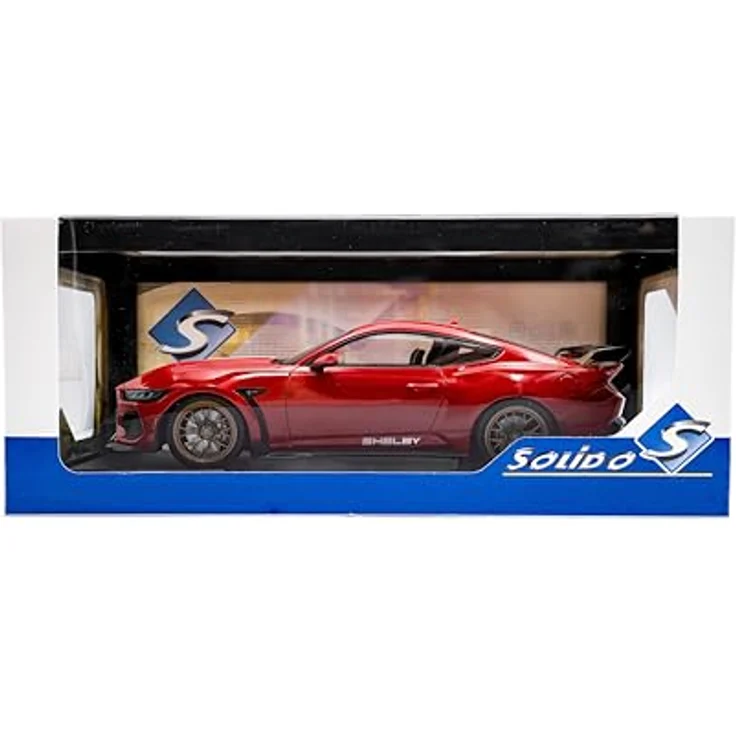 Solido 1:18 Shelby Mustang Super Snake Race, Spielzeugauto in rot – Bild 7