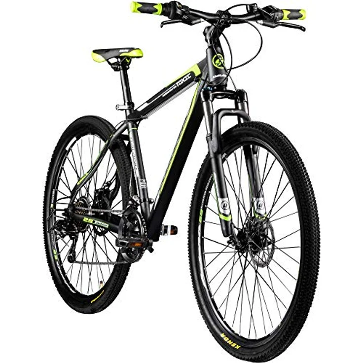 Galano 29 Zoll MTB Toxic/Pulse Mountainbike Scheibenbremsen Shimano Tourney (schwarz/grün) – Bild 1