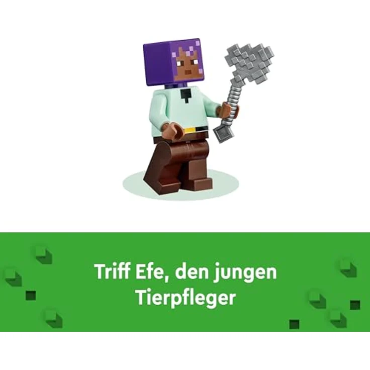LEGO Minecraft Das Tierheim, Spielzeug mit vielen Tier-Figuren für Mädchen und Jungen ab 7 Jahren, Geschenk für Gamer und Kinder, Modell-Set des Ebene-Bioms aus Steinen 21253 – Bild 4