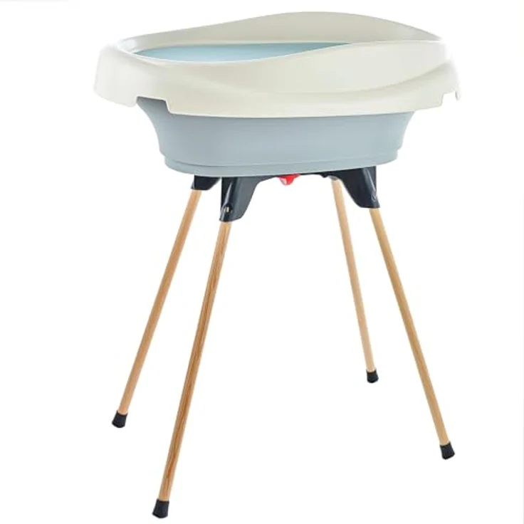 Thermobaby THERMOBABY Wickeltisch und Babybadewanne 2 in 1, zusammenklappbare Füße, ab der Geburt bis 12 Monate (max. 11 kg) – Bild 1