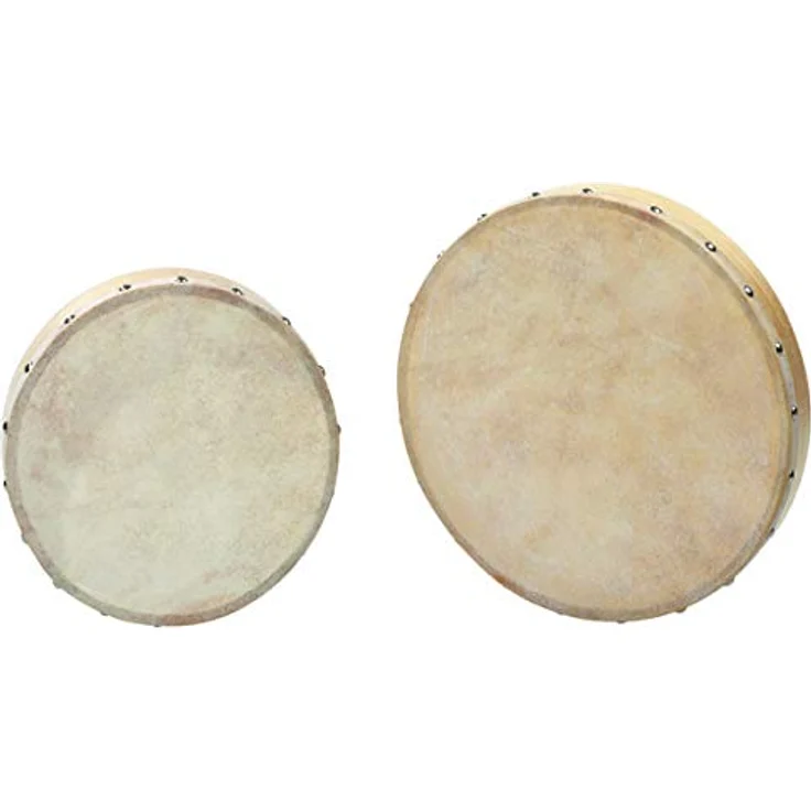 Betzold Musik Tamburin Schlägel Holz Rahmen-Trommel Naturfell, Handtrommel, 20 oder 25 cm Durchmesser – Bild 2