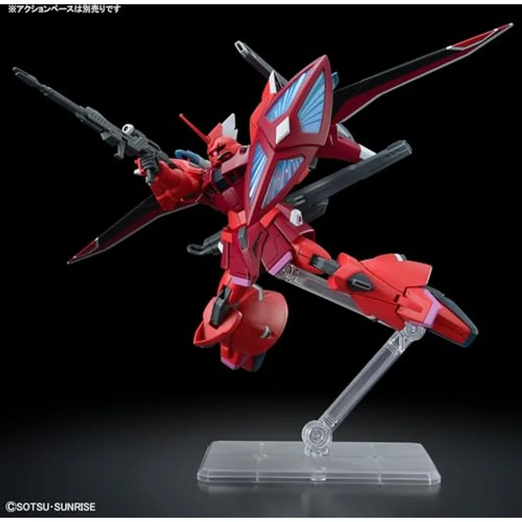 Bandai Action Figur GELGOOG MENACE (LUNAMARIA HAWKE CUSTOM), bewegliche Bausatzfigur mit Seed Action System und Beam Naginata – Bild 8