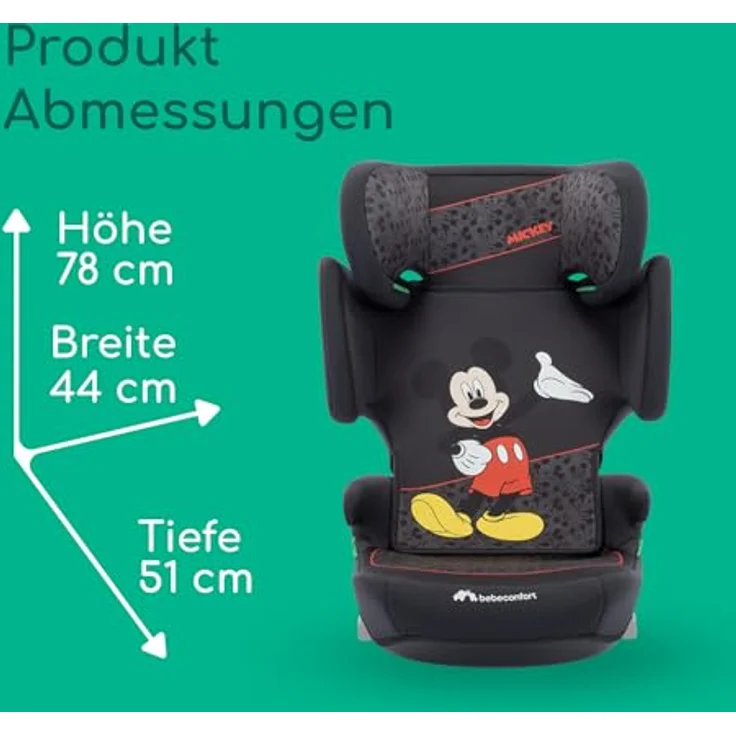 bebeconfort Kindersitz Road Fix i-Size, ab 3,5 Jahre (100-150 cm), 3,8 kg, mit ISOFIX, Disney - Authentic Mickey – Bild 8