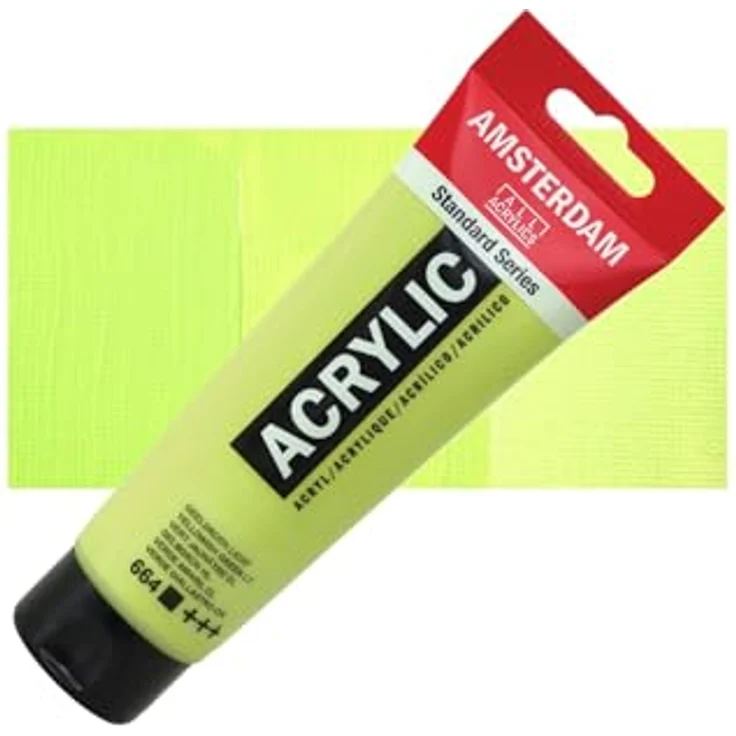 Amsterdam Standard Series Acrylic Paint, Yellowish Green Light 664, 120 ml, Deckend, Hochwertige Pigmente, Ausgezeichnete Lichtechtheit, Seidiges Finish – Bild 2