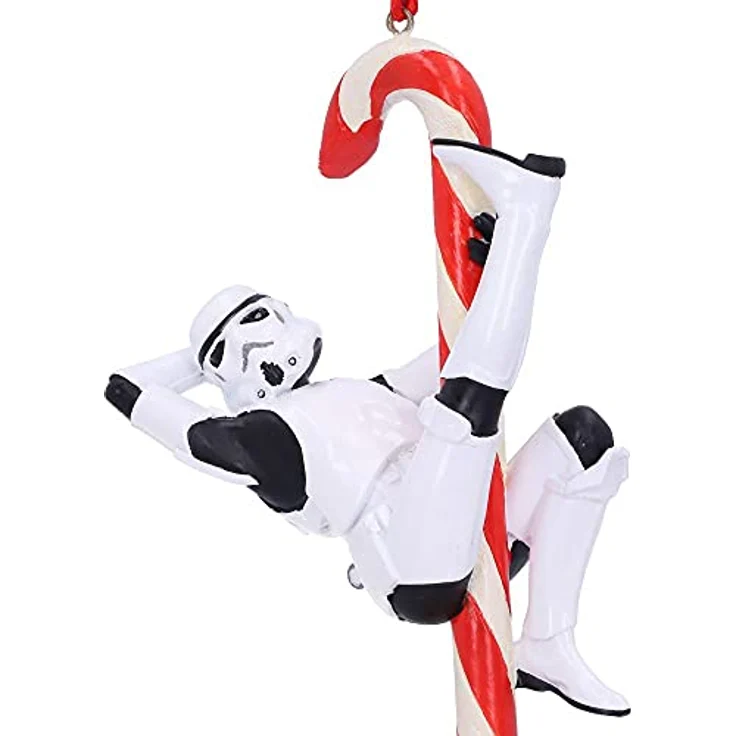 Nemesis Now Original Stormtrooper Christbaumanhänger, 12 cm, handbemalt mit Candy Cane Design – Bild 6